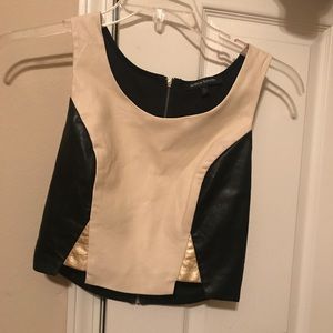 Pleather Crop top